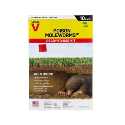 Victor Poison Moleworms 10 pack