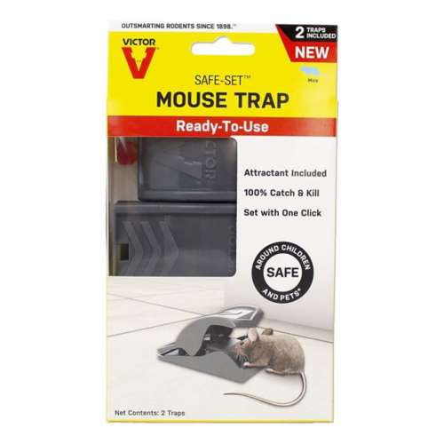 Victor Easy Set Mouse Traps, Pre-Baited - 2 traps