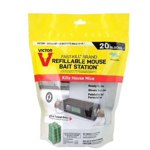 Victor Fast-Kill Refillable Mouse Bait Station'