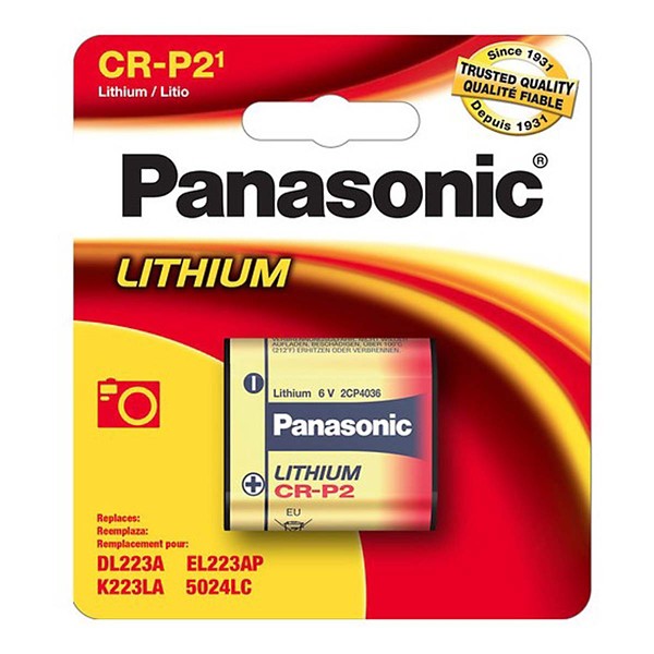 Panasonic CR-P2 Lithium Battery - Panasonic