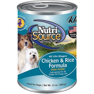 NutriSource Chicken and Rice Canned Dog Food