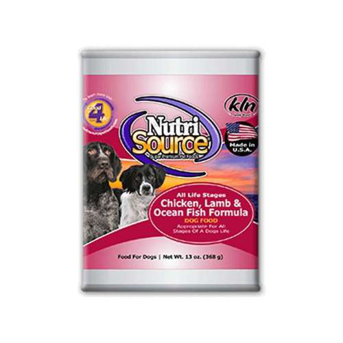 NutriSource Chicken, Lamb, and Ocean Fish Canned Dog Food
