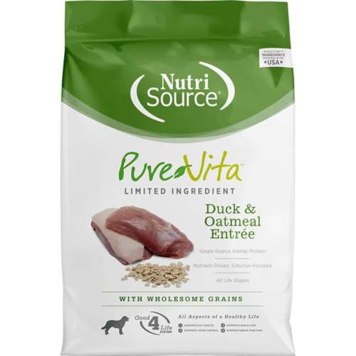 NutriSource PureVita Pure and Natural Duck/Oatmeal Dog Food