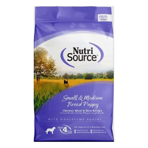 Nutri Source Small to Medium Breed Puppy Chicken and Rice Dog Food