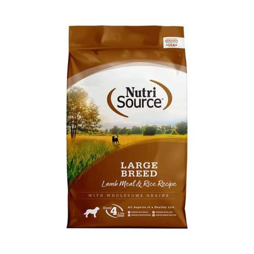 NutriSource Large Breed Adult Lamb Meal and Rice Formula Dog Food
