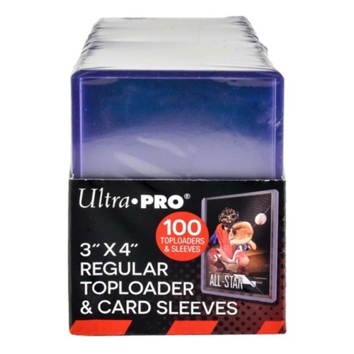 Ultra Pro Clear Regular Toploaders and Soft Sleeves Bundle 100ct