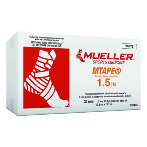 Mueller MTape Cases White - 1.5" x 15 YD - 32 Rolls
