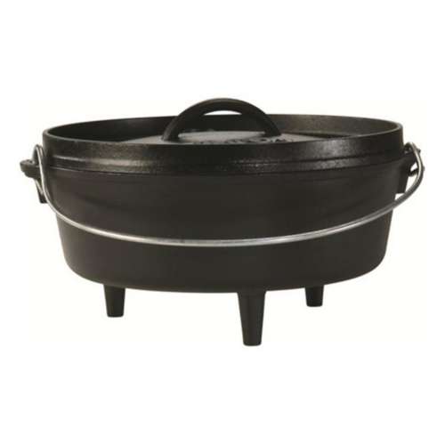 Old Mountain Pre-Seasoned Cast Iron 2 Quart Camp Oven with Flanged Lid