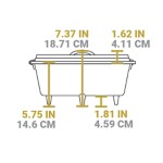 Lodge 12 Inch 6 Quart Cast Iron Camp Dutch Oven - Thumbnail 3 of 5