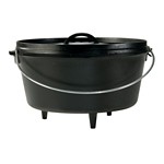 Lodge 12 Inch 6 Quart Cast Iron Camp Dutch Oven - Thumbnail 5 of 5