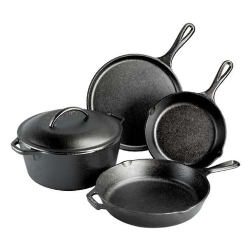 Lodge Cast Iron 4-Piece Cookware Set: Home & Kitchen
