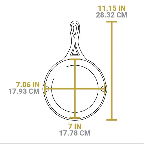 Blacklock 7 Inch Lightweight Cast Iron Skillet
