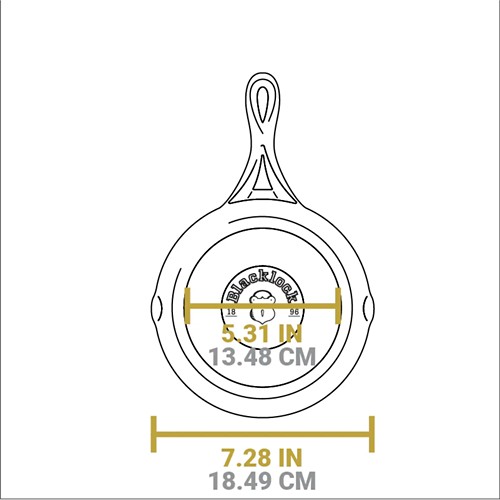 Blacklock 7 Inch Lightweight Cast Iron Skillet