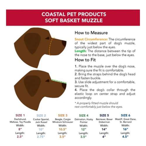 Coastal Pet Products Soft Basket Dog Muzzle