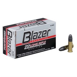 Blazer 22 Long Rifle Rimfire Ammunition 50 Round Box