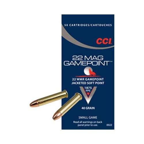 CCI Ammo 22 Mag 40gr. Game Point