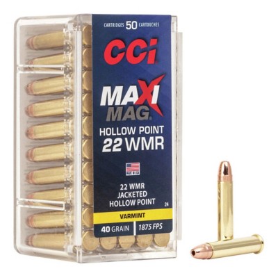 CCI Maxi-MAG JHP Varmint Rimfire Ammunition 50 Round Box