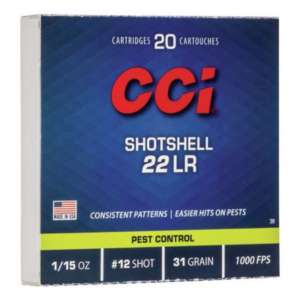 CCI Pest Control Rimfire Shotshell Ammunition