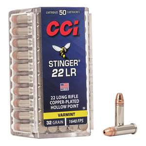 CCI Ammo 22 LR Stinger 32gr. HP