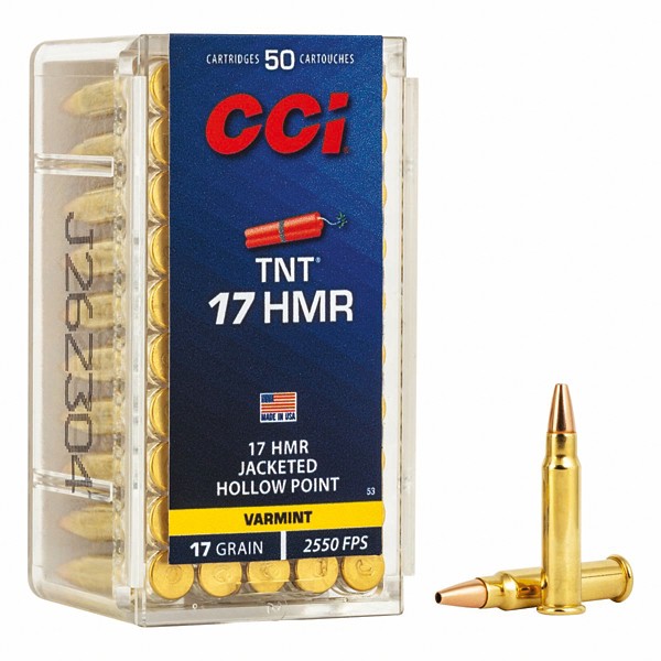 CCI TNT JHP Varmint Rimfire Ammunition