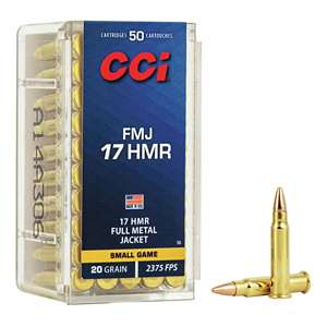 CCI Ammo 17HMR 20gr. TNT FMJ