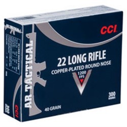 CCI AR Tactical .22 LR Rimfire Ammunition 300 Round Box