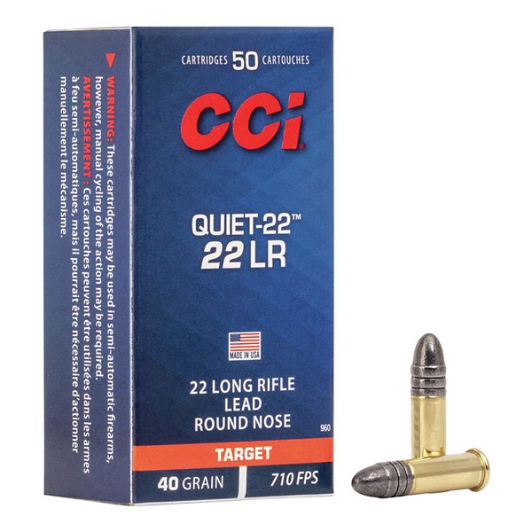 CCI Quiet-22 Target Rimfire Ammunition