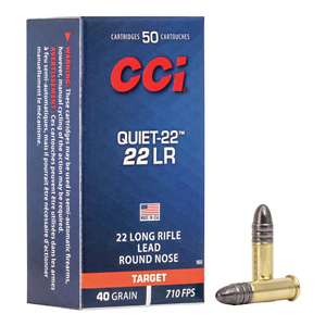 CCI Quiet-22 22LR 40gr LRN 50/bx