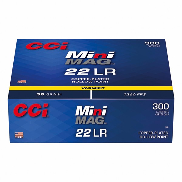CCI Mini-Mag Varmint CPHP Rimfire Ammunition