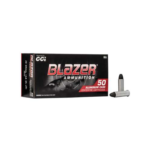 Blazer Aluminum Lead Round Nose Pistol Ammunition 50 Round Box