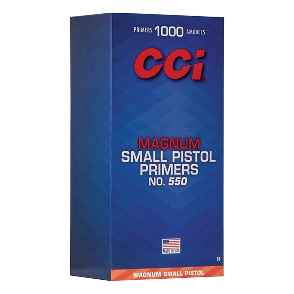 CCI Magnum Small Pistol No. 550 Primer Brick