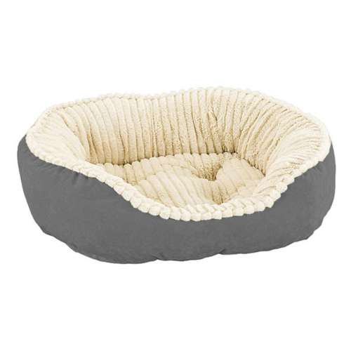 Sleep Zone Carved Plush Dog Bed