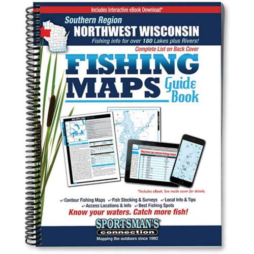 Sportsmans Connection Northwest Wisconsin Southern Fishing Map Guide