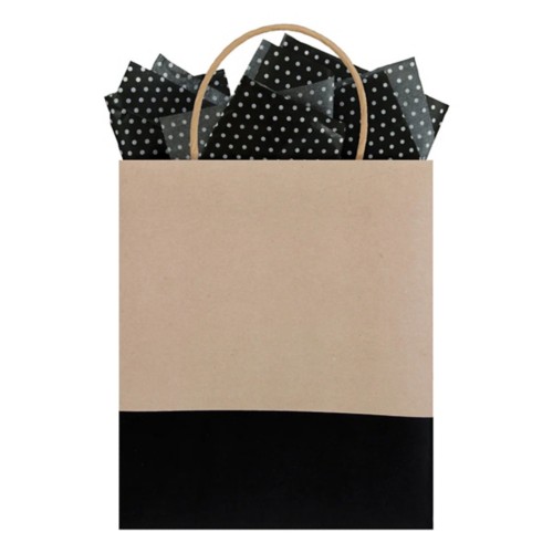The Gift Wrap Company Dipped Recycled Kraft Paper Gift Bags - Primary Image