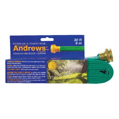 Andrews 1 in. D X 30 ft. L Sprinkler/Soaker Hose Green