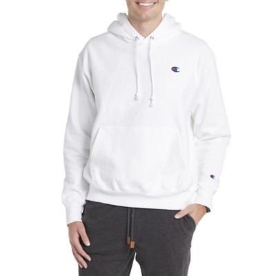 champion reverse weave hoodie white mens