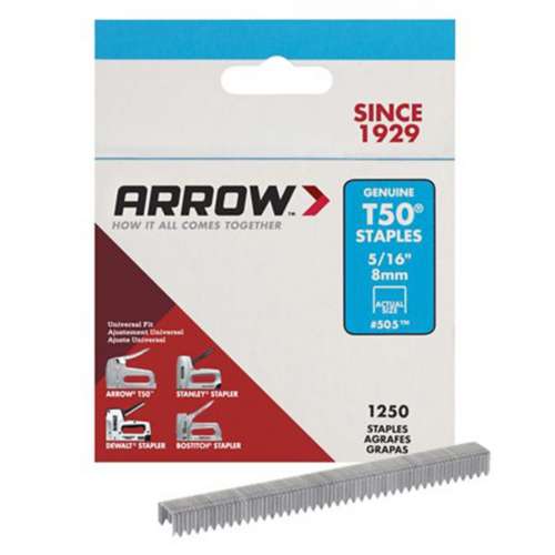 Arrow 5/16 in T50 Staples - 1250 Count
