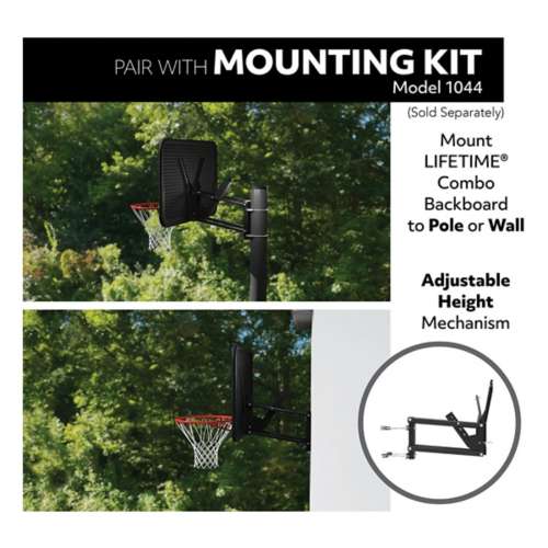 Lifetime Basketball 48" Poly Backboard and Rim Combo