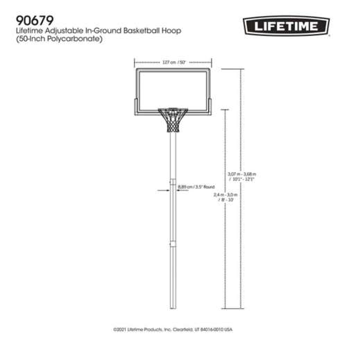 Lifetime Fusion 50" In Ground Basketball Hoop