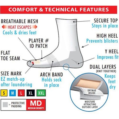 Drymax AVAL Over The Crew Football Socks