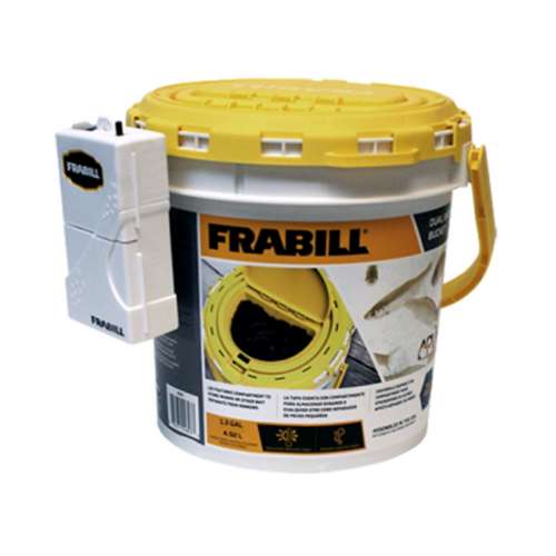 Frabill Insulated Dual Bait Bucket with Clip-On Aerator