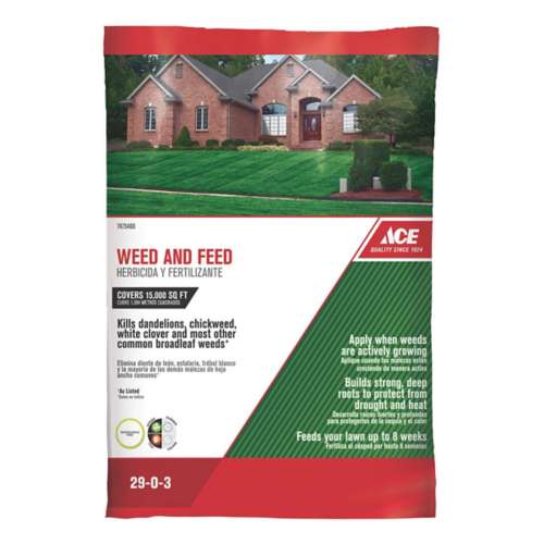 Ace Weed & Feed Lawn Fertilizer For All Grasses 15000 sq ft