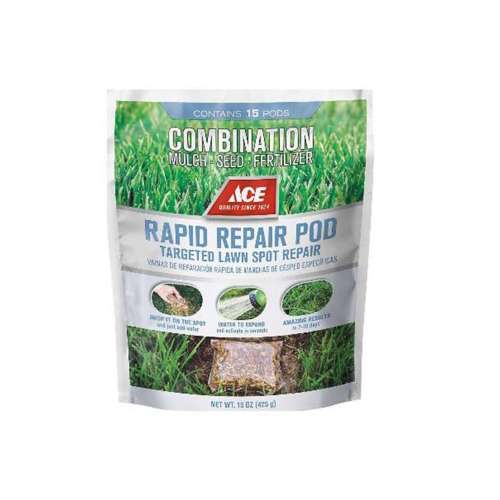 Ace Rapid Repair Pod Mixed Sun or Shade Fertilizer/Mulch/Seed 15 oz