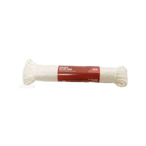 ACE 3/16 in X 50 ft White Solid Braided Nylon Rope
