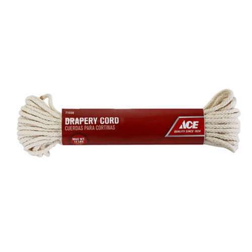 Ace 7/64 in x 48 ft White Braided Cotton Cord