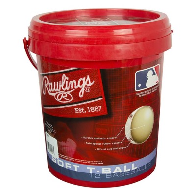Rawlings Baseball Bucket Sponge Rubber Tee Ball 6U - 12 Balls | SCHEELS.com