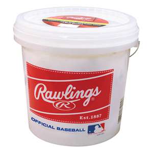 Scheels Rawlings 6 Gallon Bucket of 24 12U Baseballs