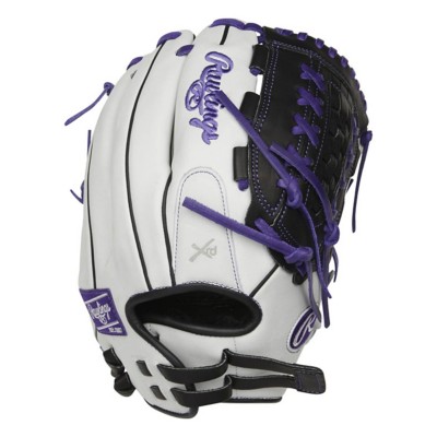 purple softball glove