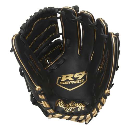 Rawlings 12 MLB Leather Baseball Glove - Black/Gray