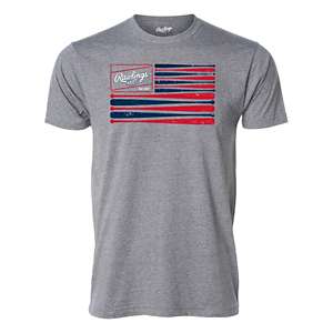 47 Brand MLB Houston Texas Astros Men's Size L Grey Patriotic Flag T Shirt  New